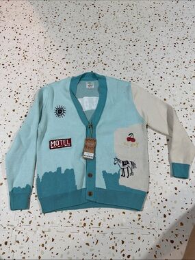 Terry Urban x Dinner Service Lonesome Blues Cardigan Sweater
